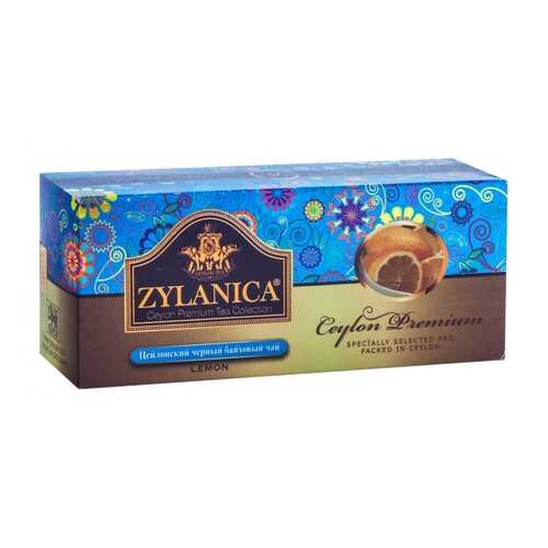 Чай Zylanica Ceylon Premium черный байховый с лимоном 25 пакетиков в Верный