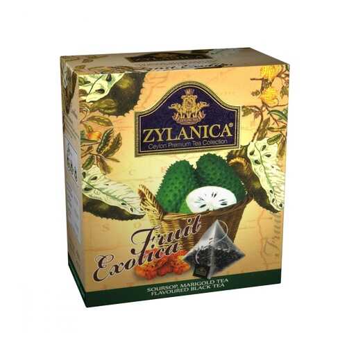 Чай Zylanica Fruit Exotica черный с саусепом и лепестками календулы 20 пирамидок в Верный