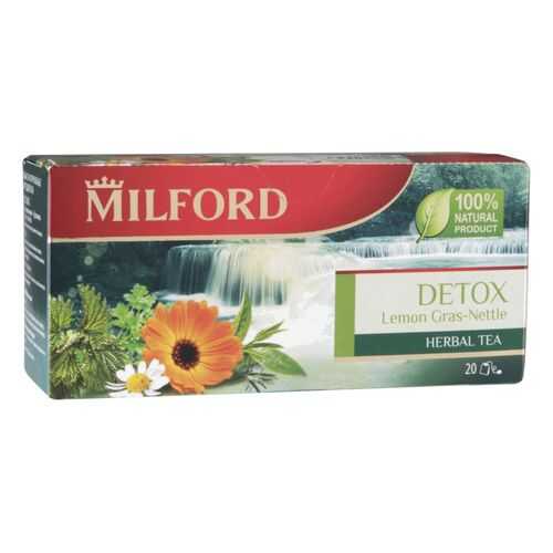 Напиток чайный Milford detox лемонграсс и крапива 20 пакетиков в Верный