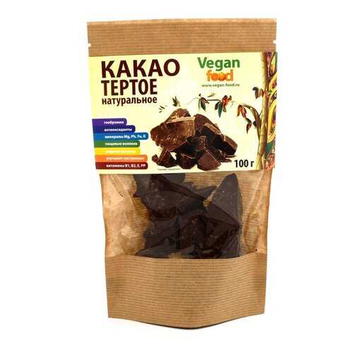 Какао-тертое Vegan Food натуральное 100 г в Верный