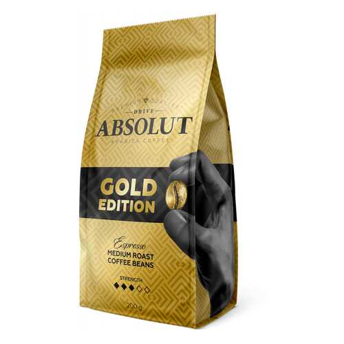 Кофе Absolut Drive Gold Edition в зернах 200 г в Верный