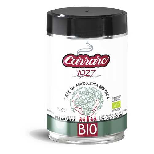 Кофе молотый Carraro bio ж/б 250 г в Верный