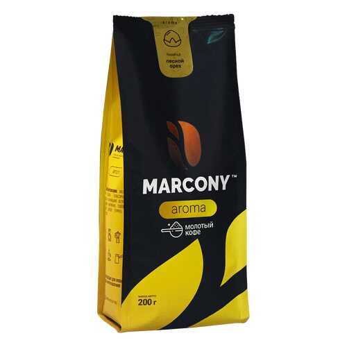 Кофе молотый MARCONY AROMA со вкусом лесного ореха 200г в Верный