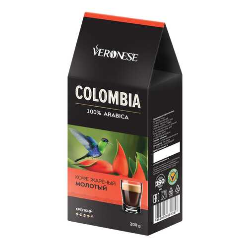 Кофе молотый Veronese Colombia 200 г в Верный