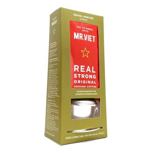 Кофе Mr. Viet с пресс-фильтром, натуральный жареный молотый, 250 гр в Верный