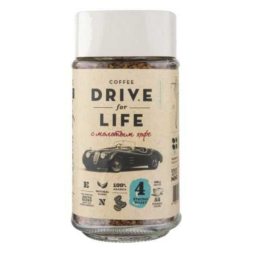 Кофе растворимый Drive for Life strong roast с молотым 100 г в Верный