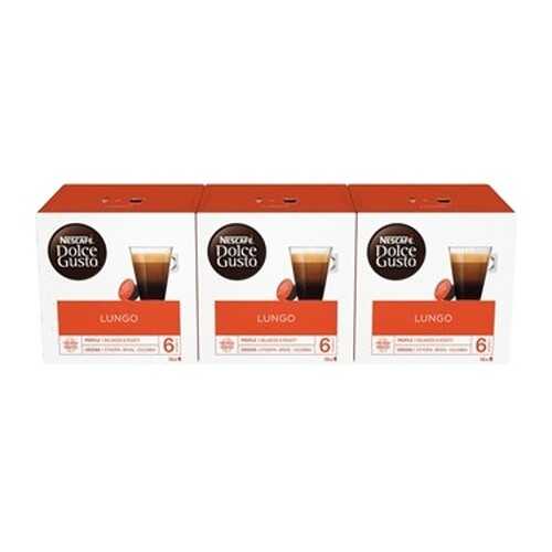 Кофе в капсулах Nescafe Dolce Gusto Лунго 3 штуки по 16 капсул в Верный