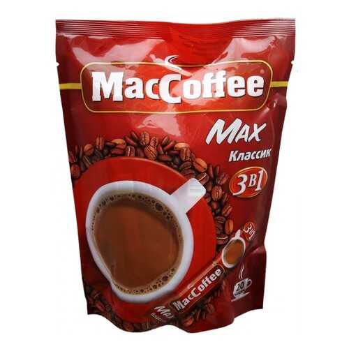 Кофейный напиток растворимый MacCoffee max классик 3в1 20 г 16 штук в Верный