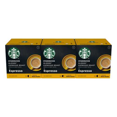 STARBUCKS Blonde Espresso Roast Капсулы для системы NESCAFE Dolce Gusto, 12 шт. в Верный