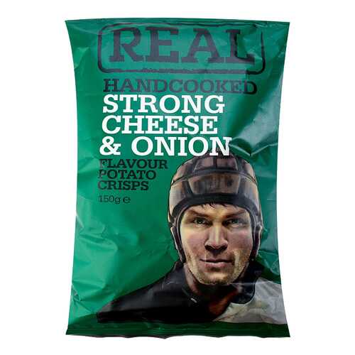 Чипсы картофельные Real Crisps Limited с сыром и луком 150 г в Верный
