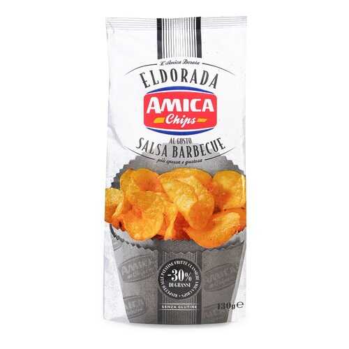 Чипсы картофельные с соусом барбекю обезжиренные, Eldorada Amica Chips, 130 г, Италия в Верный