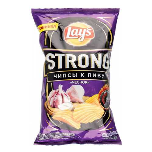 Чипсы Lay's strong картофельные чеснок 145 г в Верный