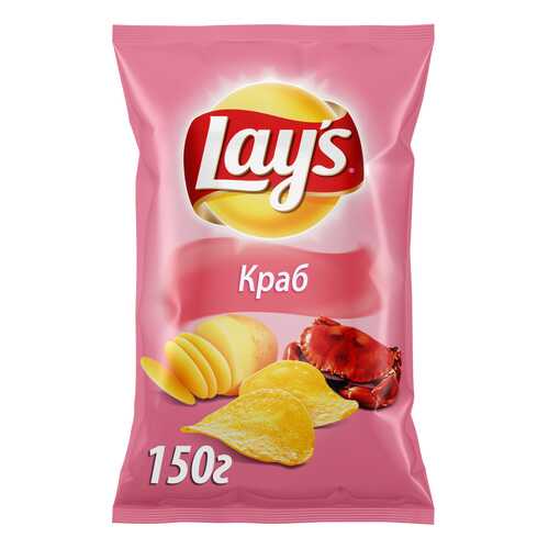 Картофельные чипсы Lay's краб 150 г в Верный