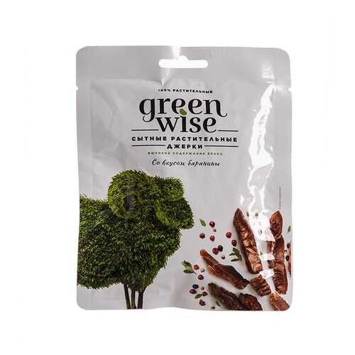 Растительные джерки вяленые Greenwise вкус Баранина 36г Россия в Верный