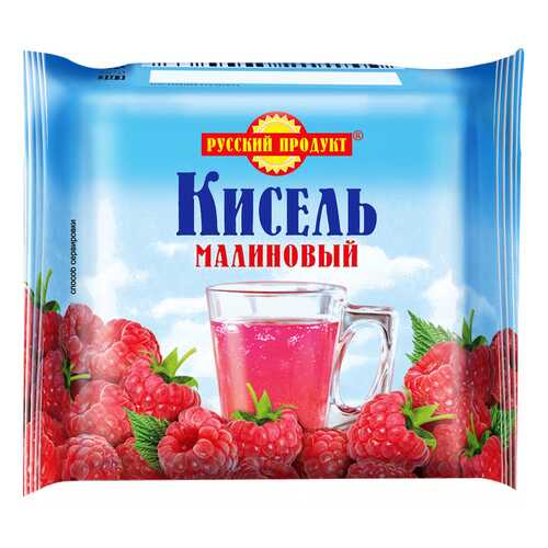 Кисель быстрого приготовления малиновый Русский Продукт брикет 220 г в Верный