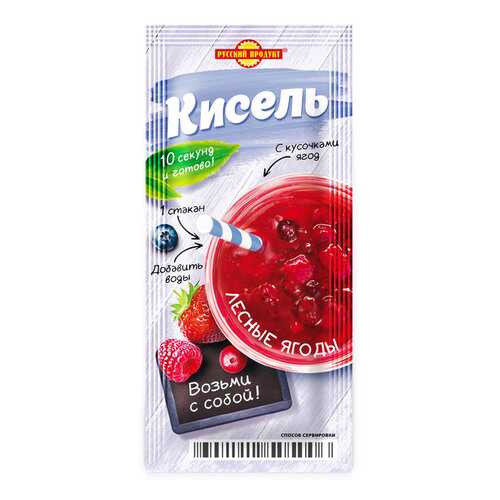 Кисель моментальный порционный Русский Продукт лесные ягоды 25 г в Верный