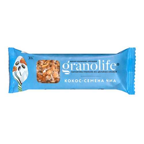 Батончик-гранола Granolife кокос семена чиа в Верный