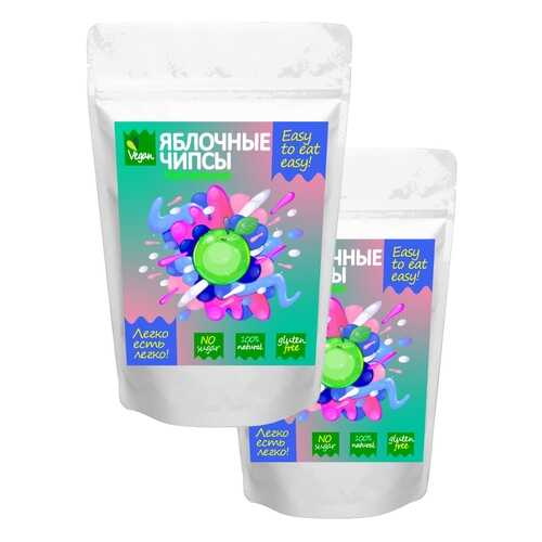 Чипсы фруктовые Easy to eat easy натуральные кисленькие яблочные 2 шт 60 г в Верный