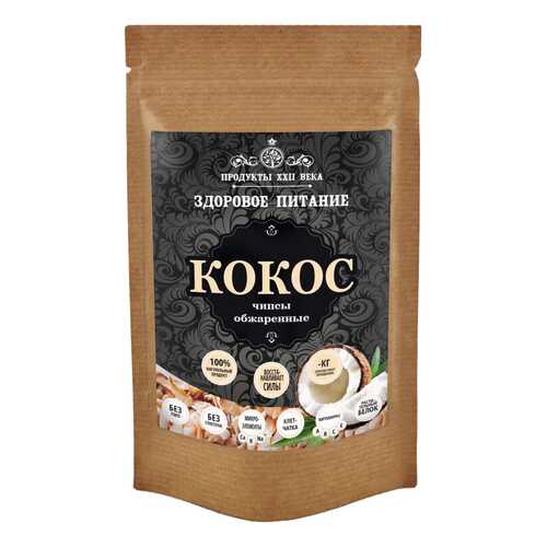 Кокосовые чипсы Продукты XXII века обжаренные 100 г в Верный