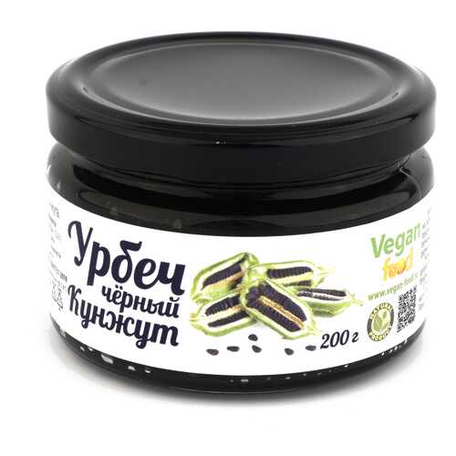 Урбеч Vegan-food из семян черного кунжута 200 г в Верный