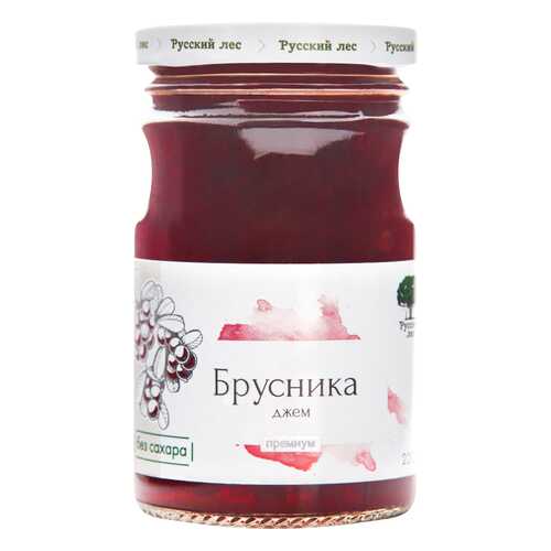 Джем Русский лес брусника премиум 220 г в Верный