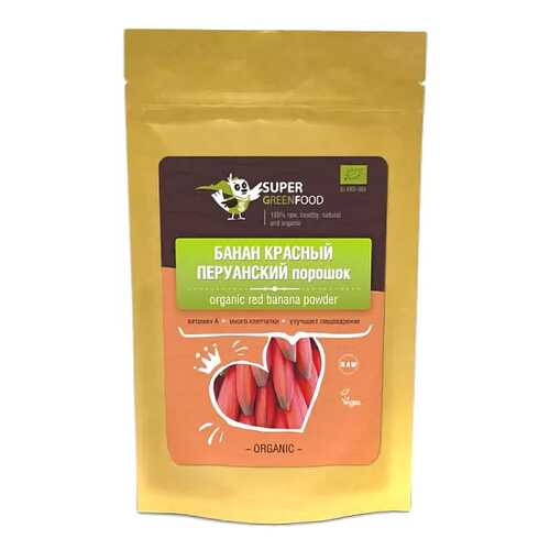 Банан красный Super Green Food перуанский 100 г в Верный