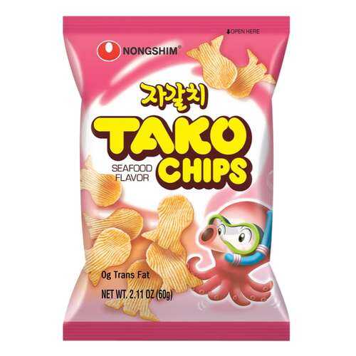 Чипсы Nongshim тако с морепродуктами 60 г в Верный