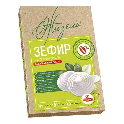 Зефир Жизель без сахара с ароматом ванили 160 г в Верный