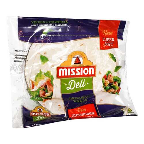 Лепешка Mission Deli тортильи пшеничная оригинальная 6 штук 250 г в Верный