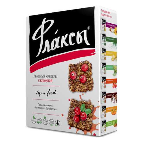 Флаксы Компас Здоровья с клюквой 120 г в Верный