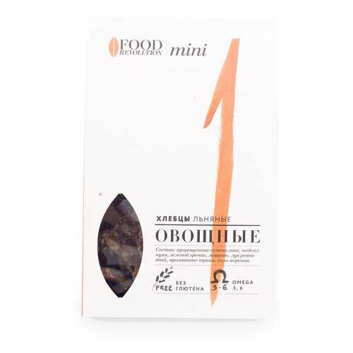 Хлебцы льняные Food Revolution №1 mini овощные 50г Россия в Верный