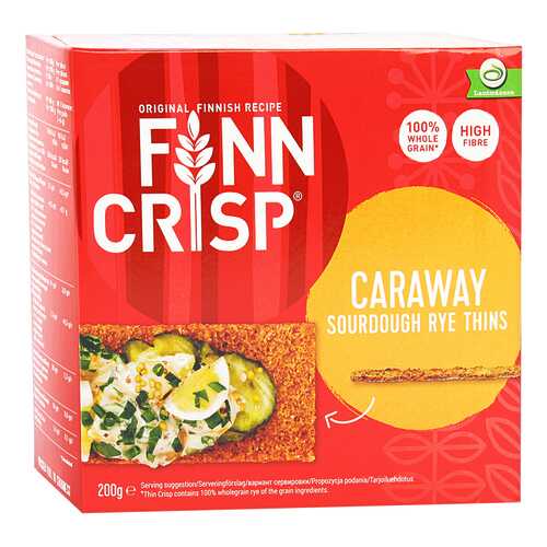 Сухарики Finn Crisp ржаные с тмином 200 г в Верный
