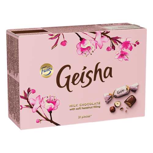 Конфеты шоколадные Geisha с начинкой из тертого ореха 150 г в Верный