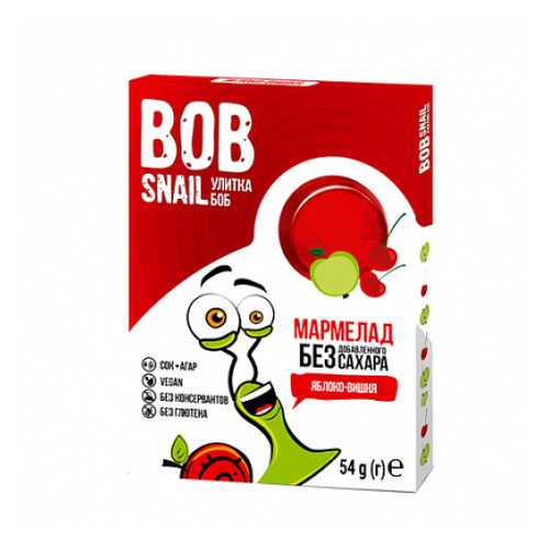 Мармелад фруктово-ягодный Яблоко-вишня Bob Snail 54 г в Верный