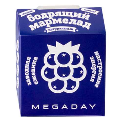 Жевательный мармелад Megaday бодрящий астроение-энергия ежевика 20 г в Верный