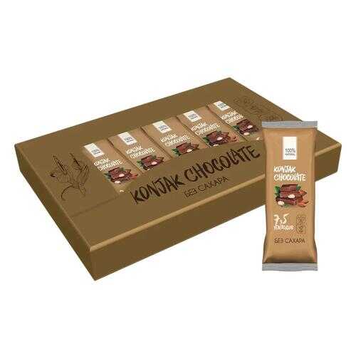 Шоколад без сахара KONJAK CHOCOLATE Миндальный, кор. 10 шт. в Верный