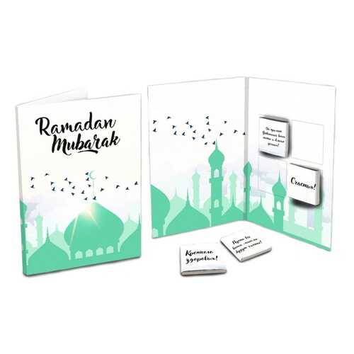 Шоколад Chokocat Ramadan Mubarak, молочный, открытка, 20 гр в Верный