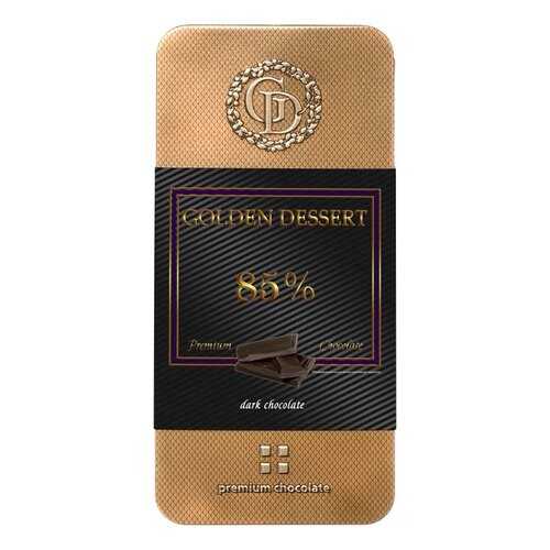 Шоколад Golden Dessert 85%, горький шоколад, 100 гр в Верный