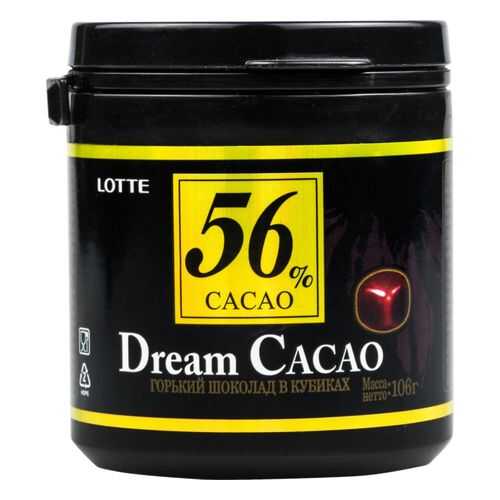 Шоколад горький Lotte dream cacao 56% в кубиках 106 г в Верный