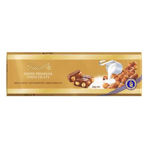 Шоколад молочный Lindt с цельным фундуком 300 г в Верный