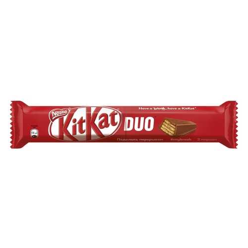 Шоколадный батончик Kit-Kat duo молочный с хрустящей вафлей 58 г в Верный