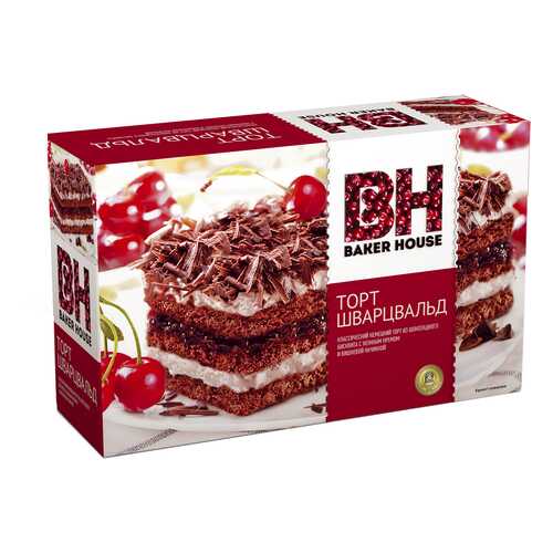 Торт Baker House Шварцвальд бисквитный 350 г в Верный