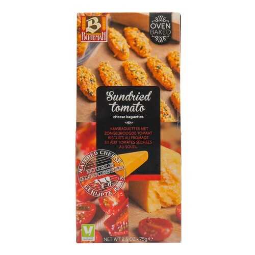 Печенье Buiteman с сушёными помидорами и двойным глочестерским сыром Sundried Tomato 75г в Верный