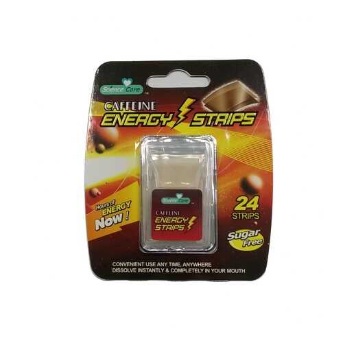Полоски освежающие дыхание Energy Caffeine 24 пастилки в Верный