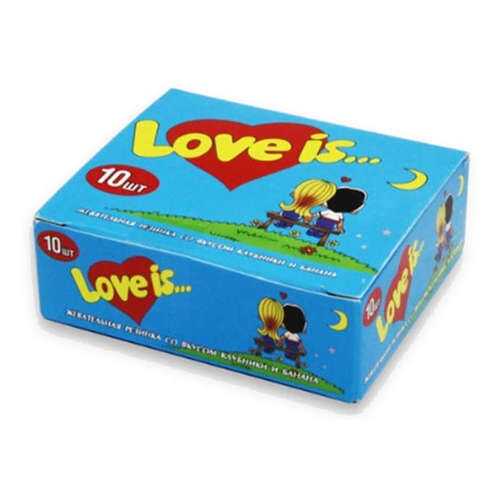 Жевательная резинка Love is клубника-банан 4.2 г 10 штук в Верный
