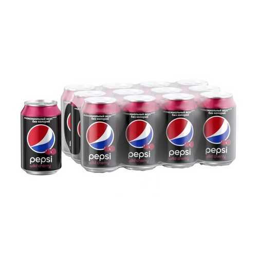 Напиток Pepsi Cherry газированный ж/б 0.33 л упаковка 12 шт в Верный