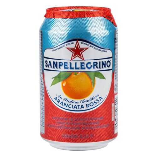 Напиток Sanpellegrino с соком красного апельсина среднегазированный жестяная банка 0.33 л в Верный
