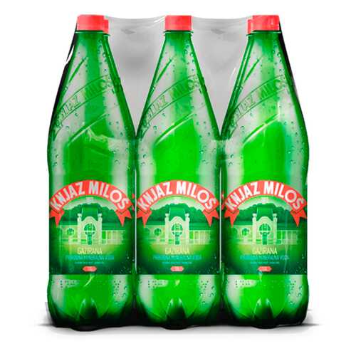 Вода газированная Knjaz Milos 1.5 л 6шт в Верный