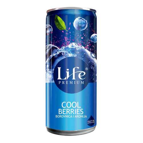 Сок черники и аронии Life Premium Спелая ягода 0.25 л в Верный